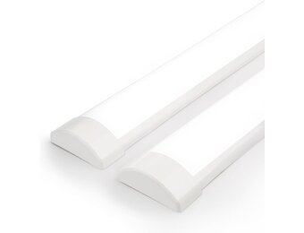 Lot van 2 Neon LED 120cm, LED Strip 32W 3550LM 6500K, LED Tube voor garage, magazijn, parking, kantoor, werkplaats, keukenverlichting.