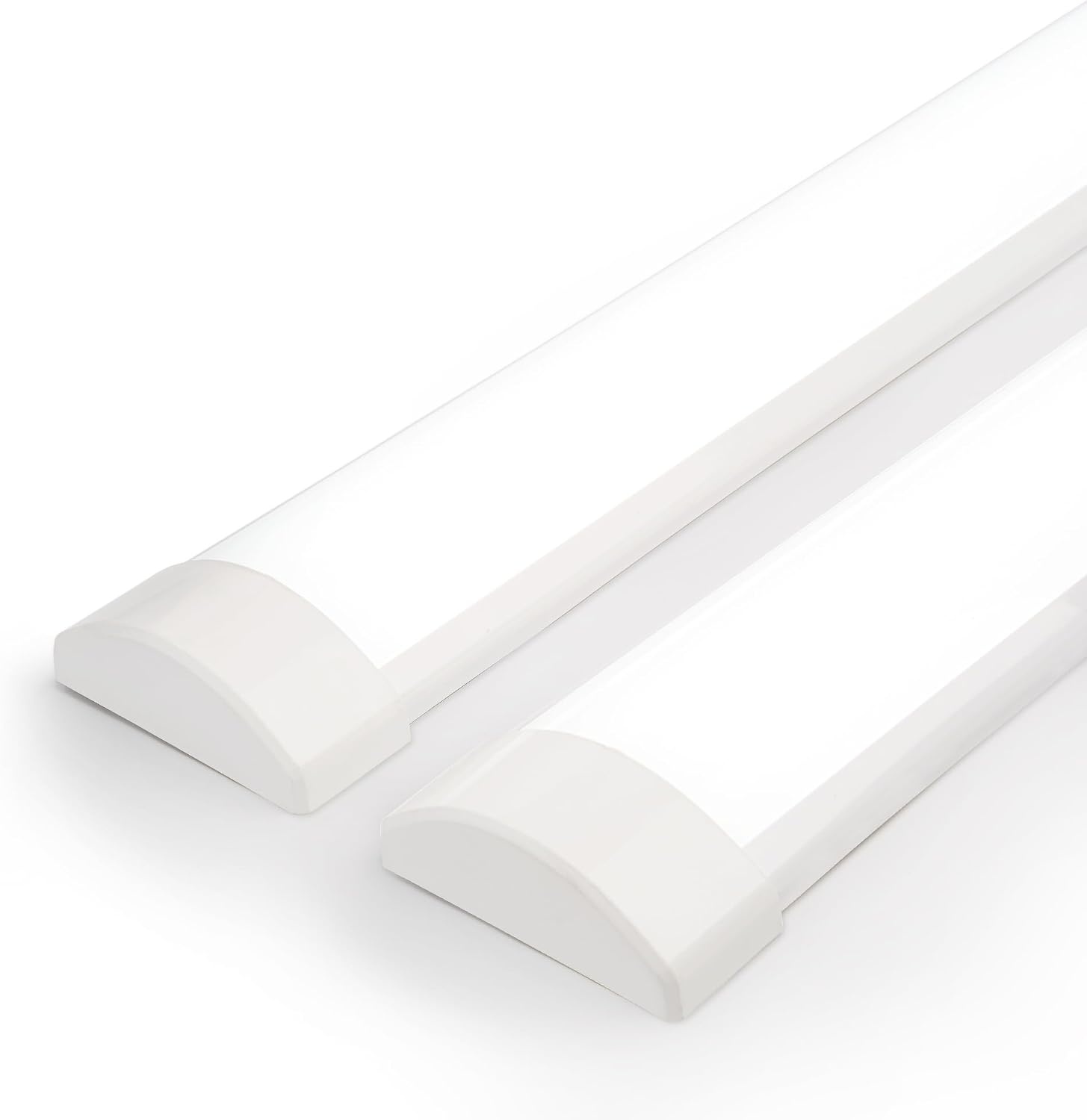 Lot van 2 Neon LED 120cm, LED Strip 32W 3550LM 6500K, LED Tube voor garage, magazijn, parking, kantoor, werkplaats, keukenverlichting.
