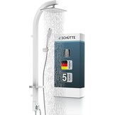 Schütte Madagaskar Douchesysteem met Regendouche - Aluminium - Wit
