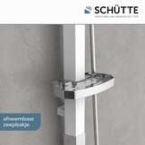 Schütte Madagaskar Douchesysteem met Regendouche - Aluminium - Wit