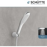 Schütte Madagaskar Douchesysteem met Regendouche - Aluminium - Wit