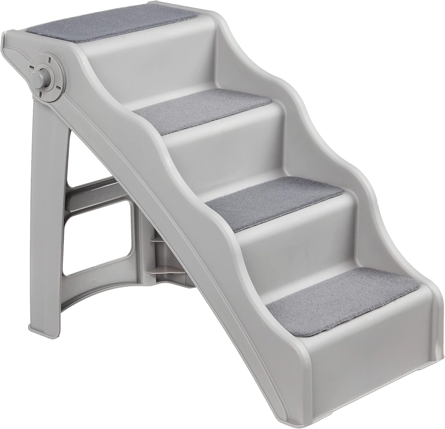 Amazon Basics Opvouwbare Huisdierentrap 3-Treden - 60,7 x 40,9 x 50,2 cm - Grijs