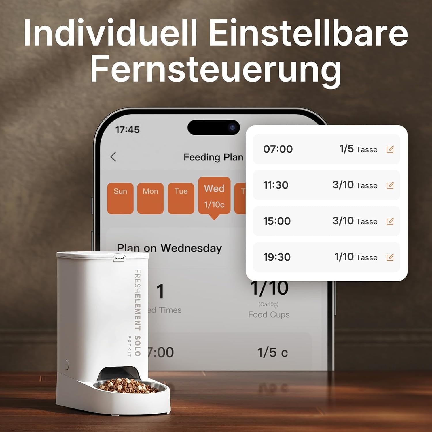 Slimme Voerautomaat 3L Beige - App-bediend - 24% Korting