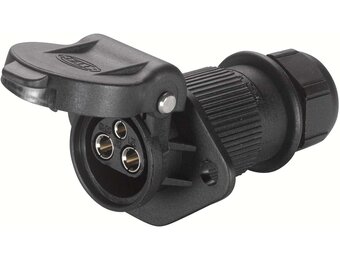 HELLA 3-polige contactdoos DIN 9680 - 26 mm inbouwdiameter