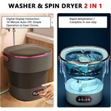 Mini Wasmachine 15L Draagbare Mini-Wasmachine Reiswasmachine