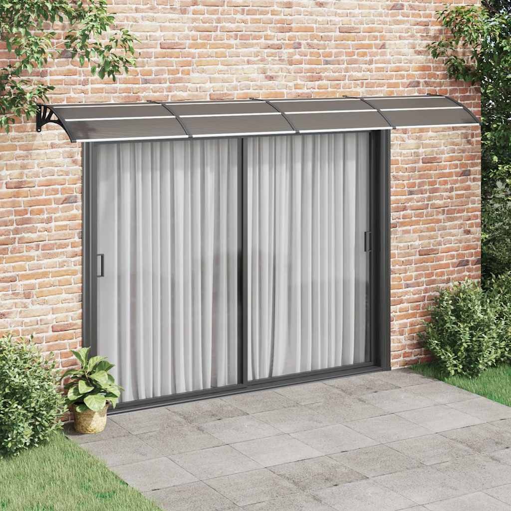 vidaXL Deurluifel 400x100 cm polycarbonaat zwart