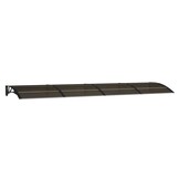 vidaXL Deurluifel 400x100 cm polycarbonaat zwart