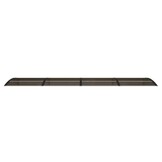 vidaXL Deurluifel 400x100 cm polycarbonaat zwart