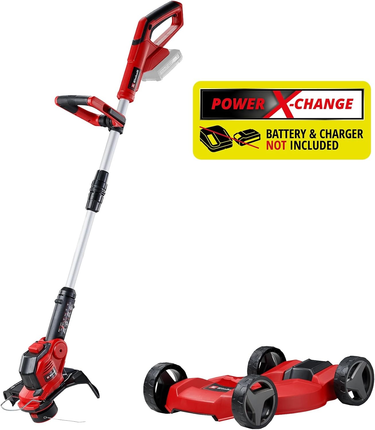 Einhell Accu-Grastrimmer GE-CT 18/28 Li TC-Solo - Rood/Zwart - Maaibreedte 28 cm
