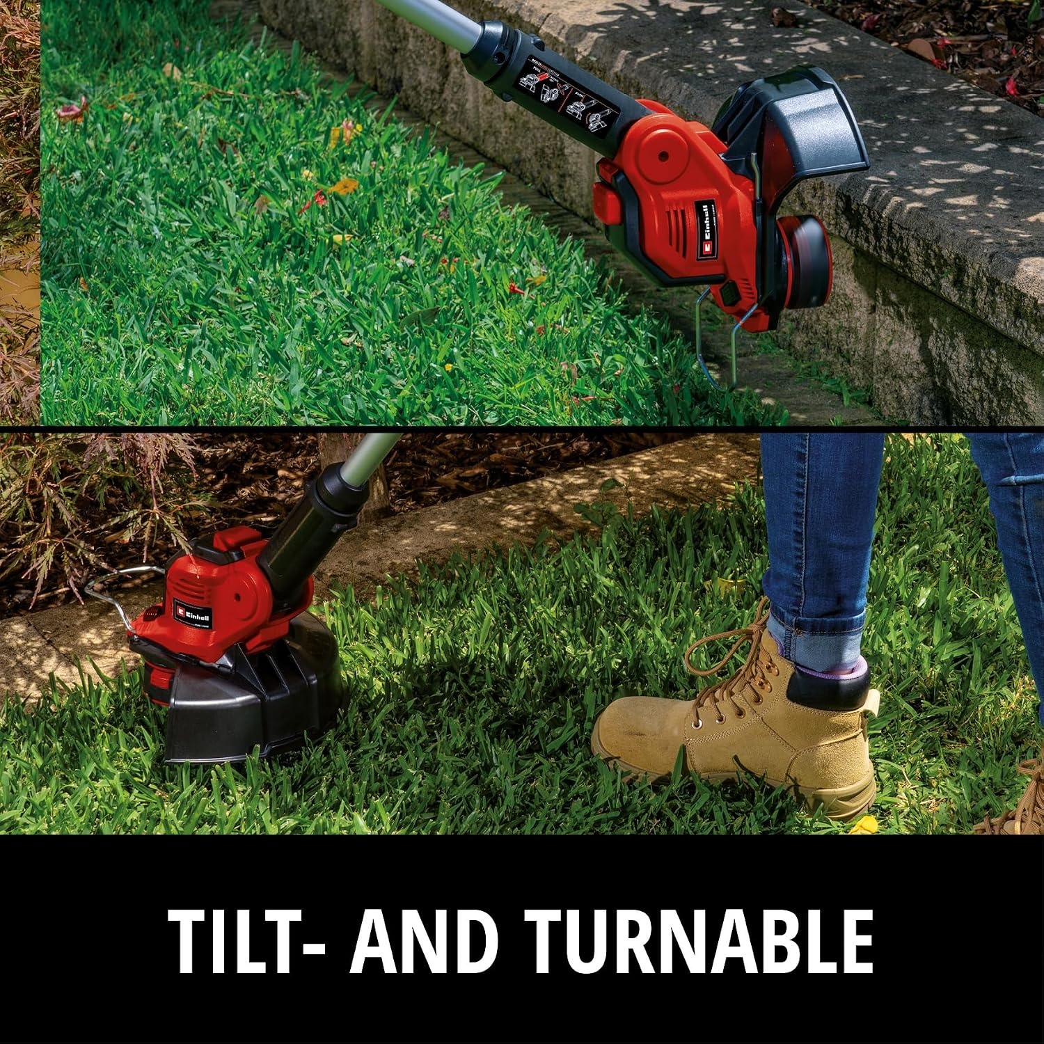 Einhell Accu-Grastrimmer GE-CT 18/28 Li TC-Solo - Rood/Zwart - Maaibreedte 28 cm