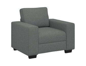 vidaXL Fauteuil 100x77x82 cm stof donkergrijs