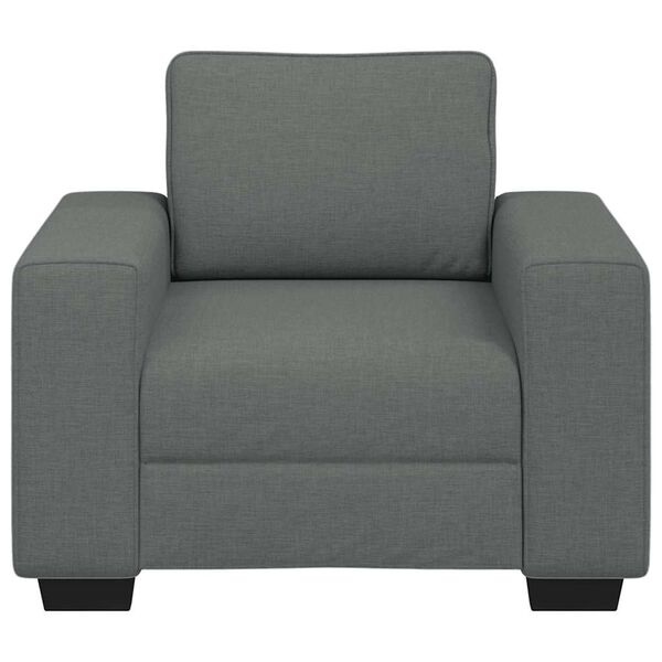 vidaXL Fauteuil 100x77x82 cm stof donkergrijs