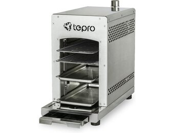 Tepro Toronto Steakgrill RVS - 800 graden infrarood gasgrill - 23 x 56 x 40,5 cm