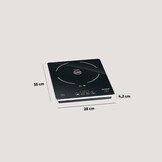 Inductiekookplaat Zwart 2000W - 24% Korting