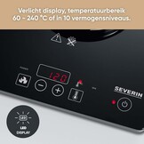 Inductiekookplaat Zwart 2000W - 24% Korting