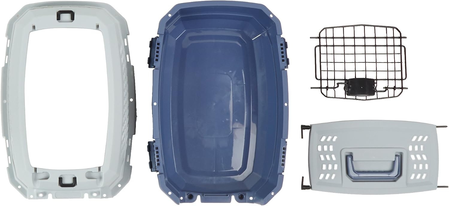 Blauwe Transportbox voor Katten & Kleine Huisdieren | 2 Deuren | 23% Korting