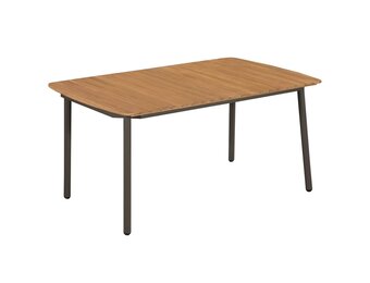 VidaXL Acaciahouten tuintafel 150x90cm - Industriële Stijl - 25% Korting