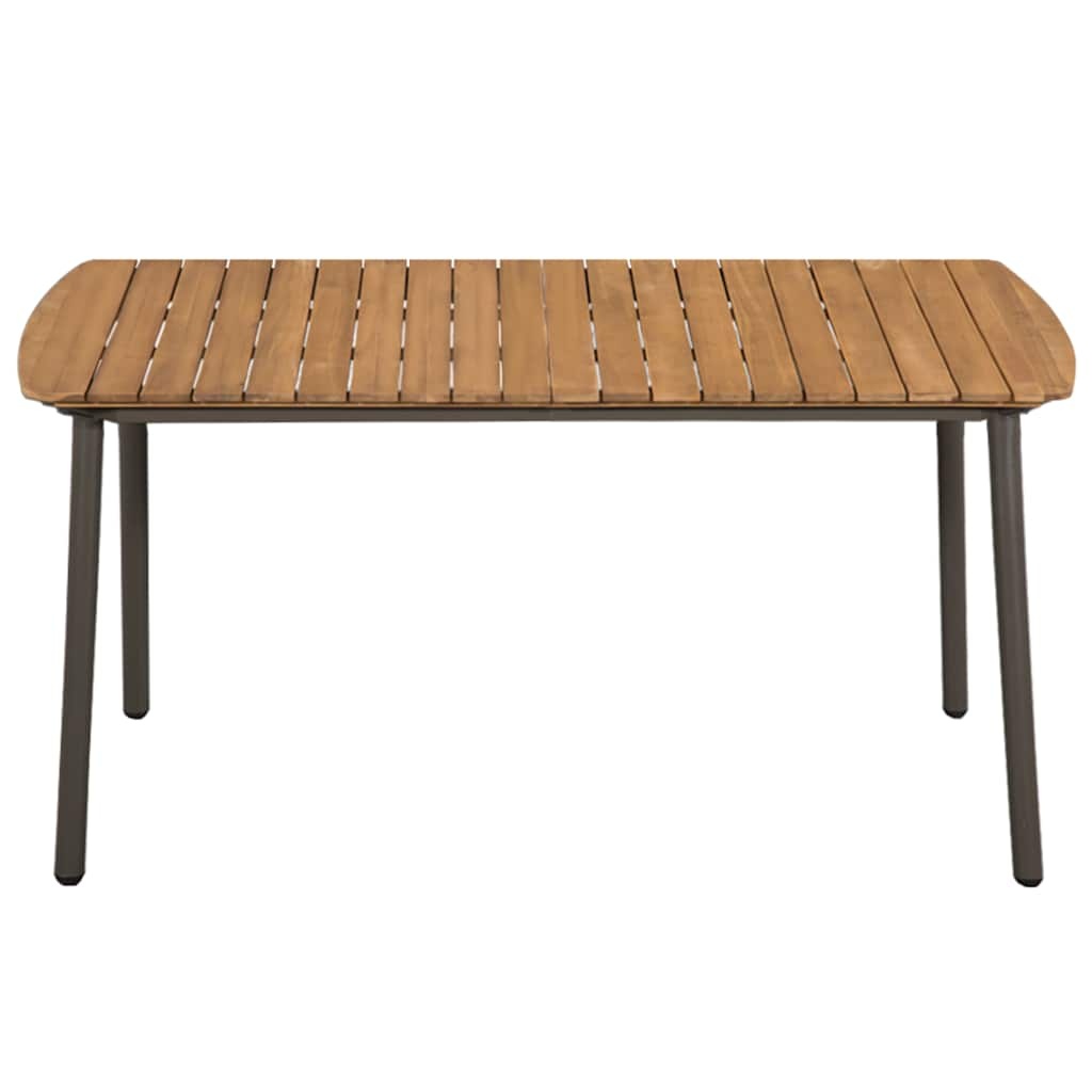 VidaXL Acaciahouten tuintafel 150x90cm - Industriële Stijl - 25% Korting