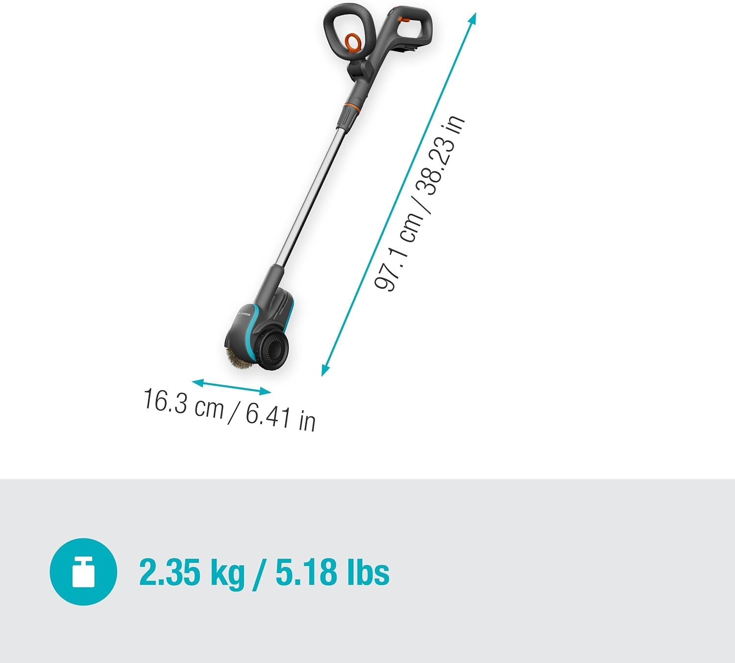 Accu Onkruidborstel & Voegenreiniger EasyWeed 18V P4A Solo (24% Korting) Zwart Blauw L