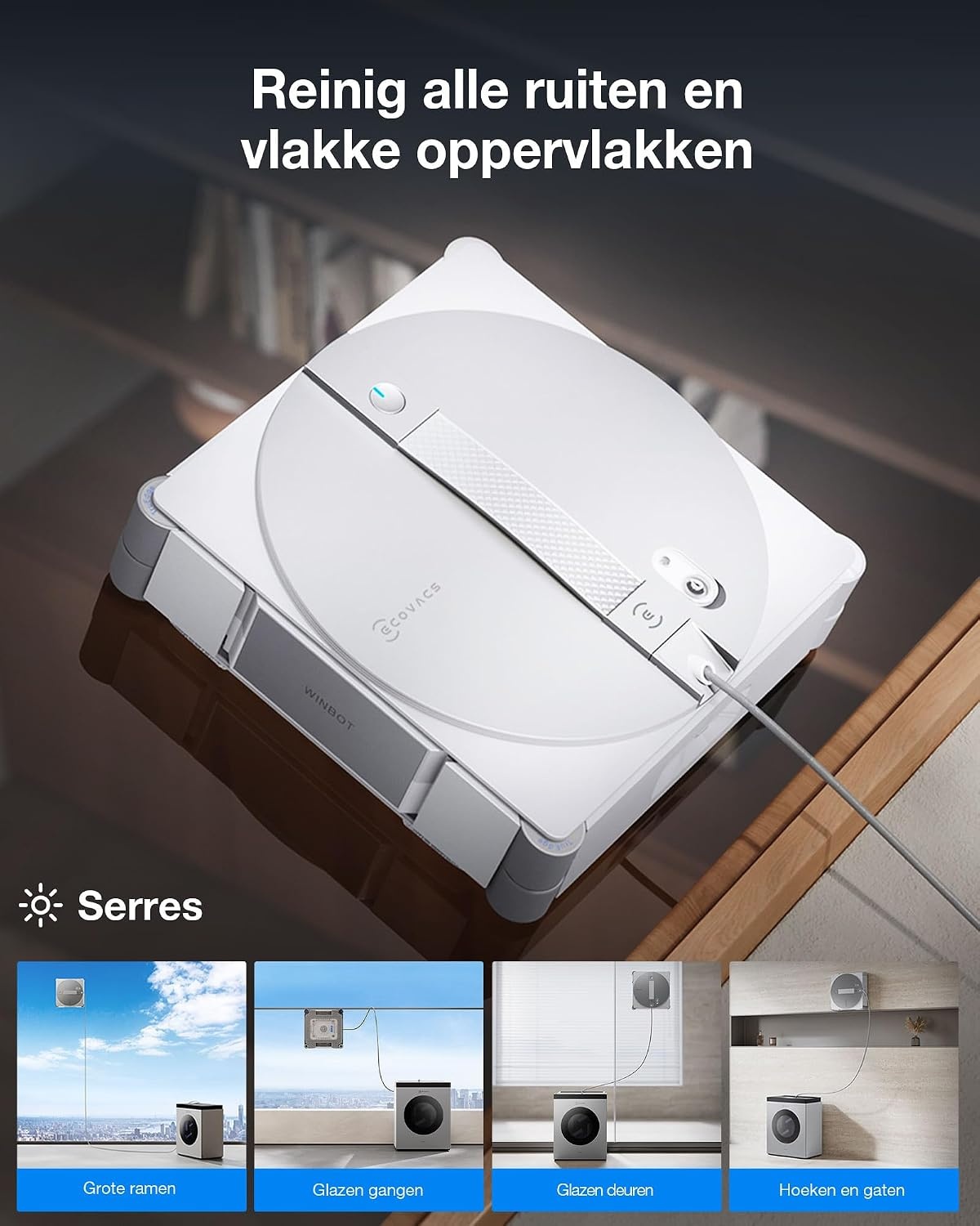 ECOVACS WINBOT W3 OMNI Ruitenreiniger - 25% Korting