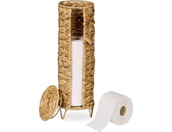 Relaxdays Waterhyacint Rolhouder - 4 Rollen - 46% Korting