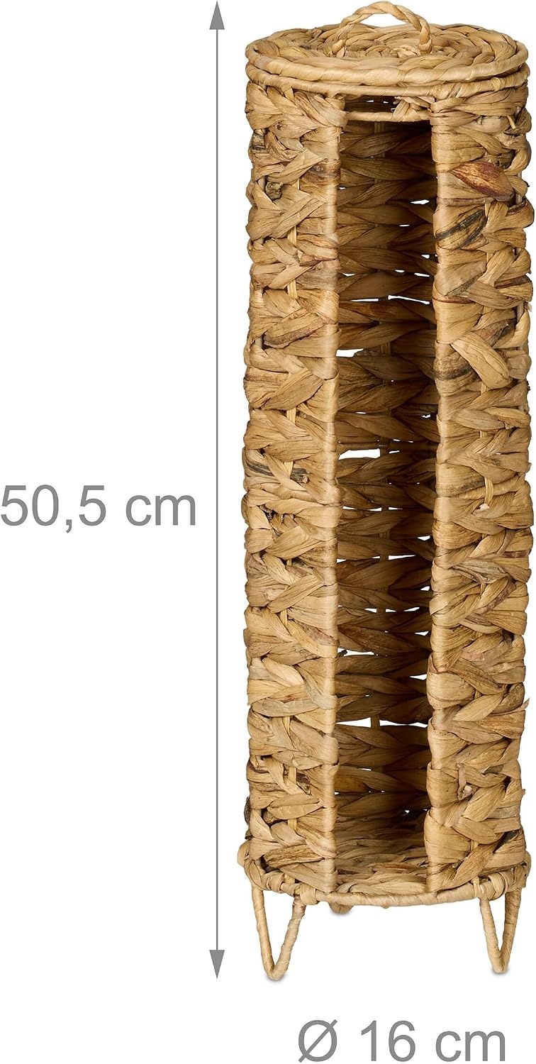 Relaxdays Waterhyacint Rolhouder - 4 Rollen - 46% Korting