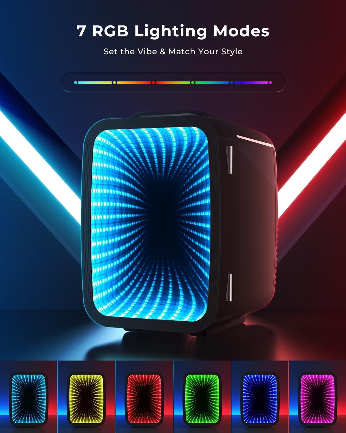 Mini Koelkast 4L met RGB Verlichting & Koel/Warmhoudfunctie - 24% Korting!