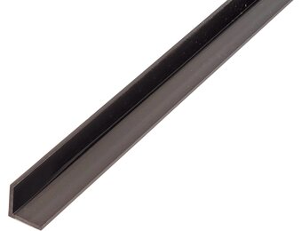 Alberts 479008 Cornière | plastique, en noir | 1000 x 10 x 10 mm