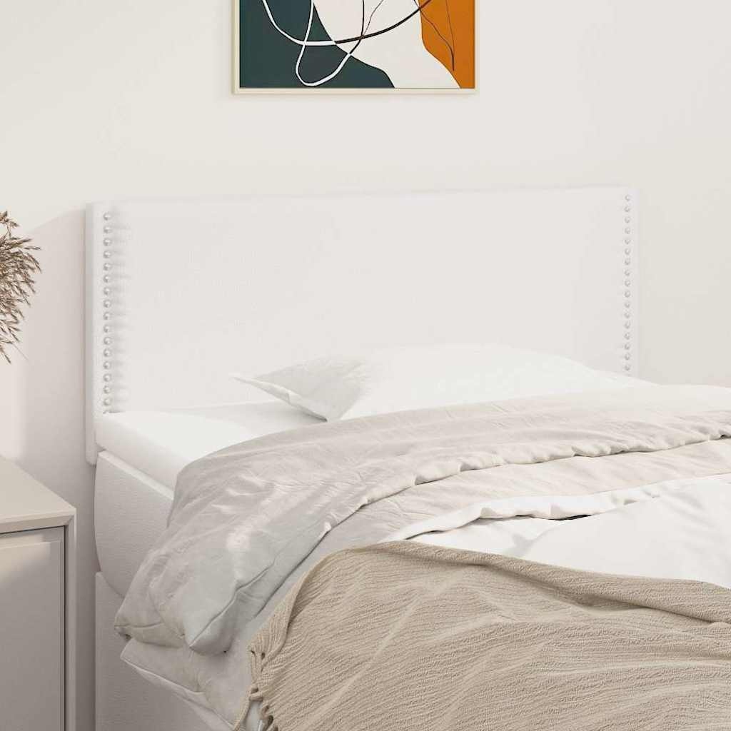 Hoofdbord Kunstleer Wit 80x5x78/88 cm - 80% Korting