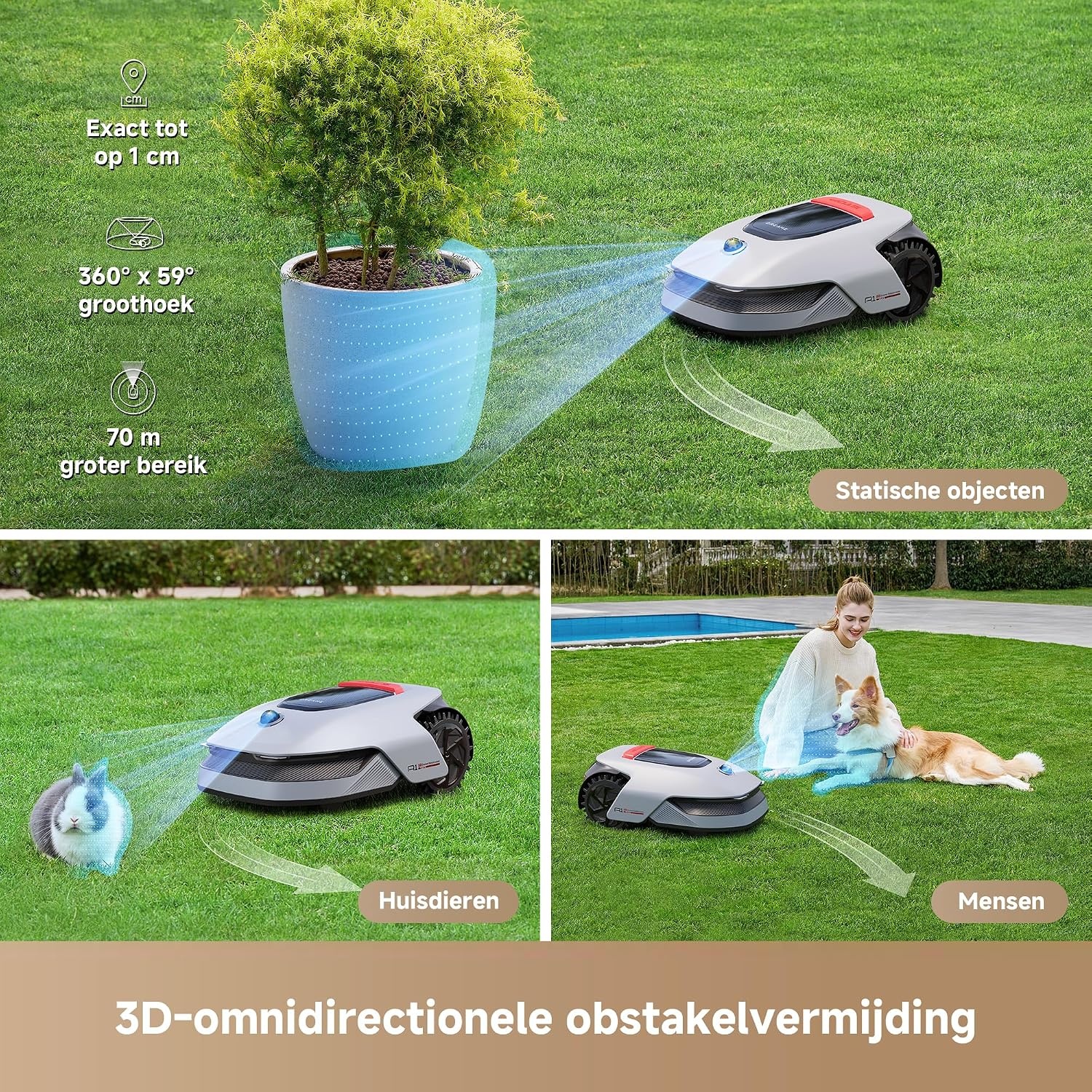 DREAME A1 Pro Robotmaaier, Snellere Draadloze Grensinstelling