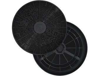 AllSpares© Set van 2 actieve koolfilters voor Respekta/Klarstein/Colbe/Bomann 256100 R2 KF 561 / DU 612/620/621 / MIZ 0023 / MIZ0023