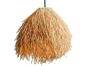 Barcelona LED Hanglamp Rotan - 50 x 40 cm - Natuurlijk Design