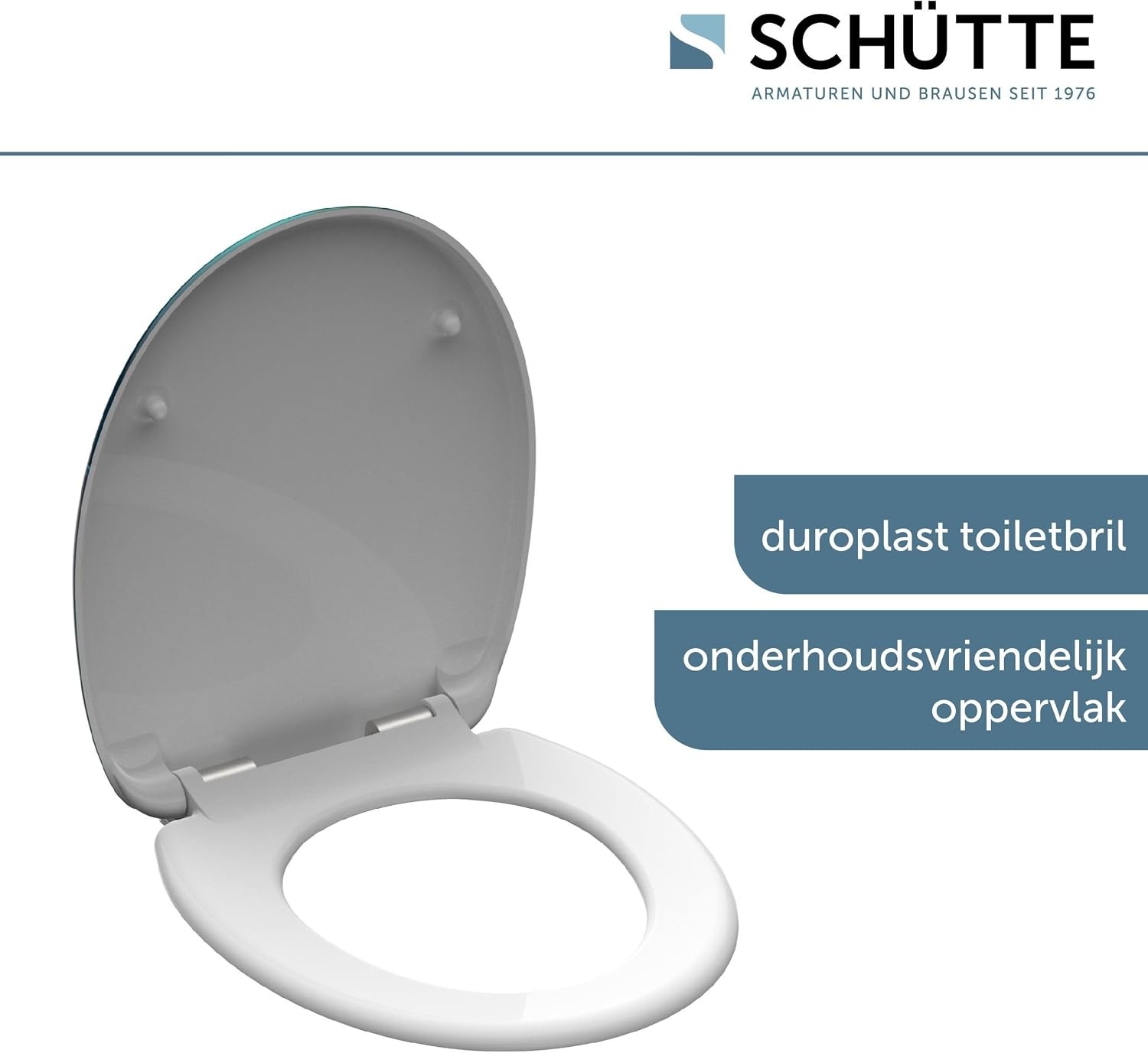 SCHÜTTE 82153 Duroplast WC-bril FALLEN LEAF met softclosemechanisme,