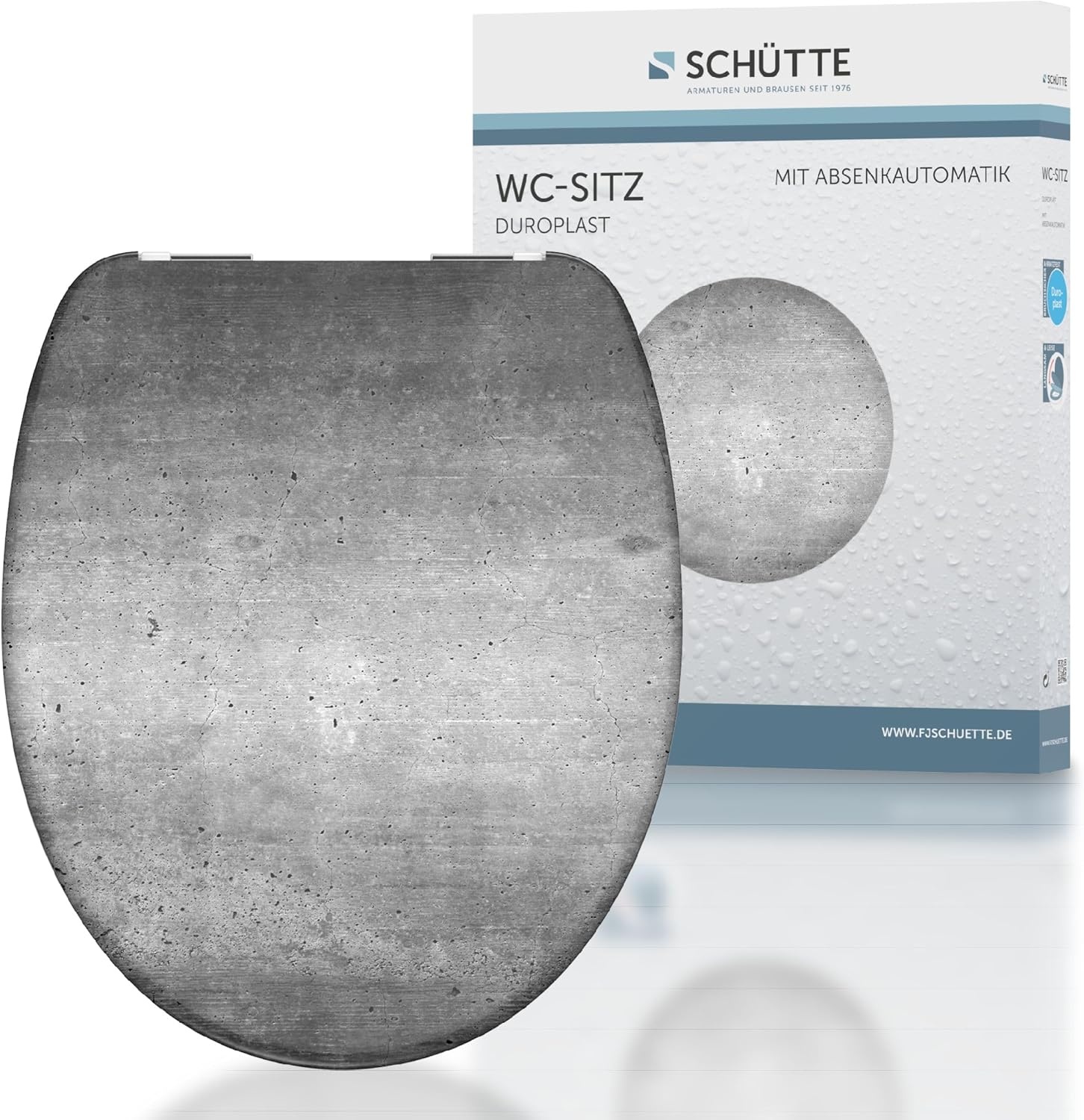 SCHÜTTE 82153 Duroplast WC-bril FALLEN LEAF met softclosemechanisme,