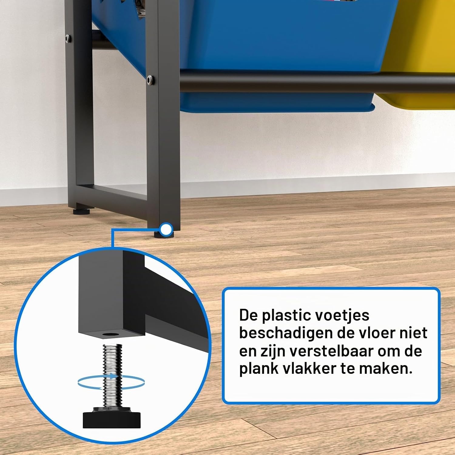 Zwart Drankkistenrek voor 6 Kratten - 24% Korting!