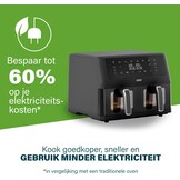 Airfryer XXL 11L Dubbele Mand 2400W - 49% Korting