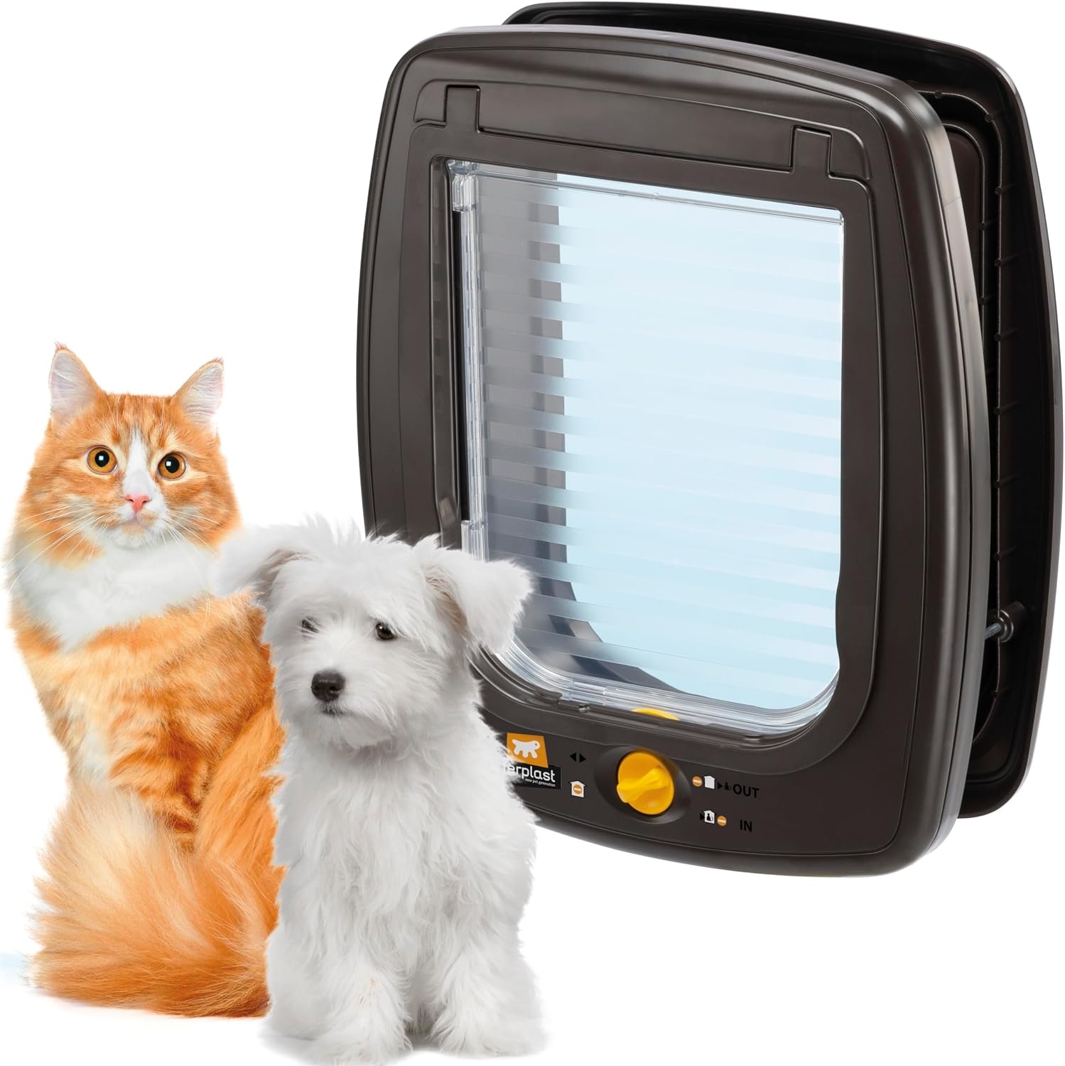 Katten-/Hondenluik SWING 9 Bruin/Zwart Maat S - 24% Korting