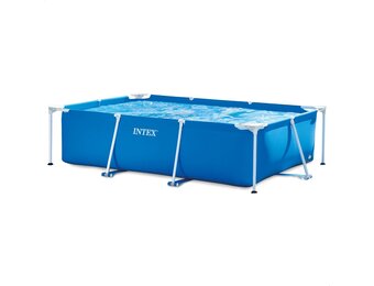 Zwembad Rechthoekig Metaal Frame 260x160x65 cm Blauw met 24% Korting