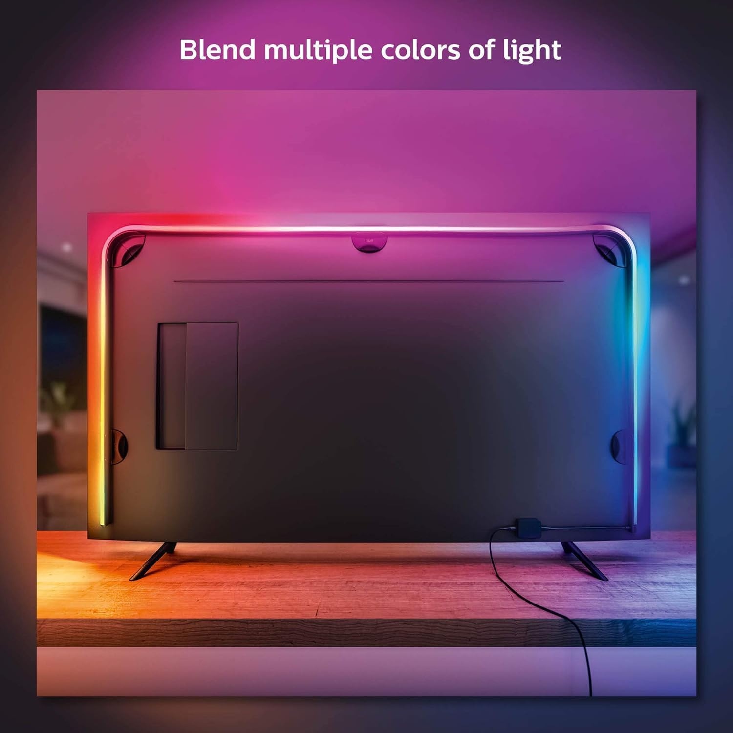 Smart LED Lichtstrip Gradient voor 55 inch TV | Meerkleurige achtergrondverlichting | Synchroniseerbaar met films/games | 25% Korting
