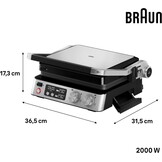 Contactgrill Braun MultiGrill 7 CG7040 - 25% Korting
