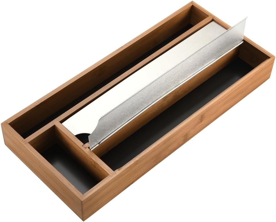 Bamboe Foliehouder met 3 Vakken - 42 cm - 28% Korting