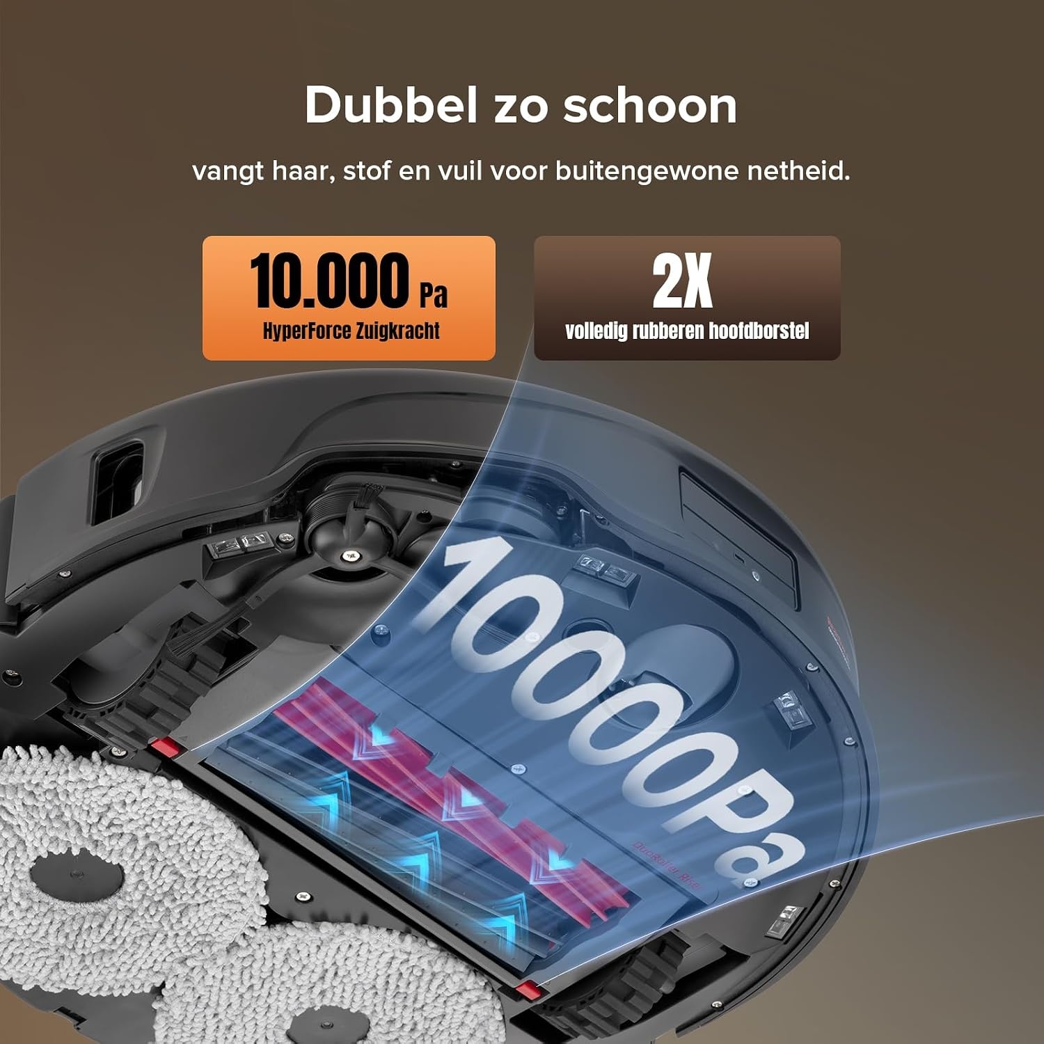 Robotstofzuiger Qrevo Master: 10000 Pa, Zelfstoffend & Dweilfunctie | 60% Korting
