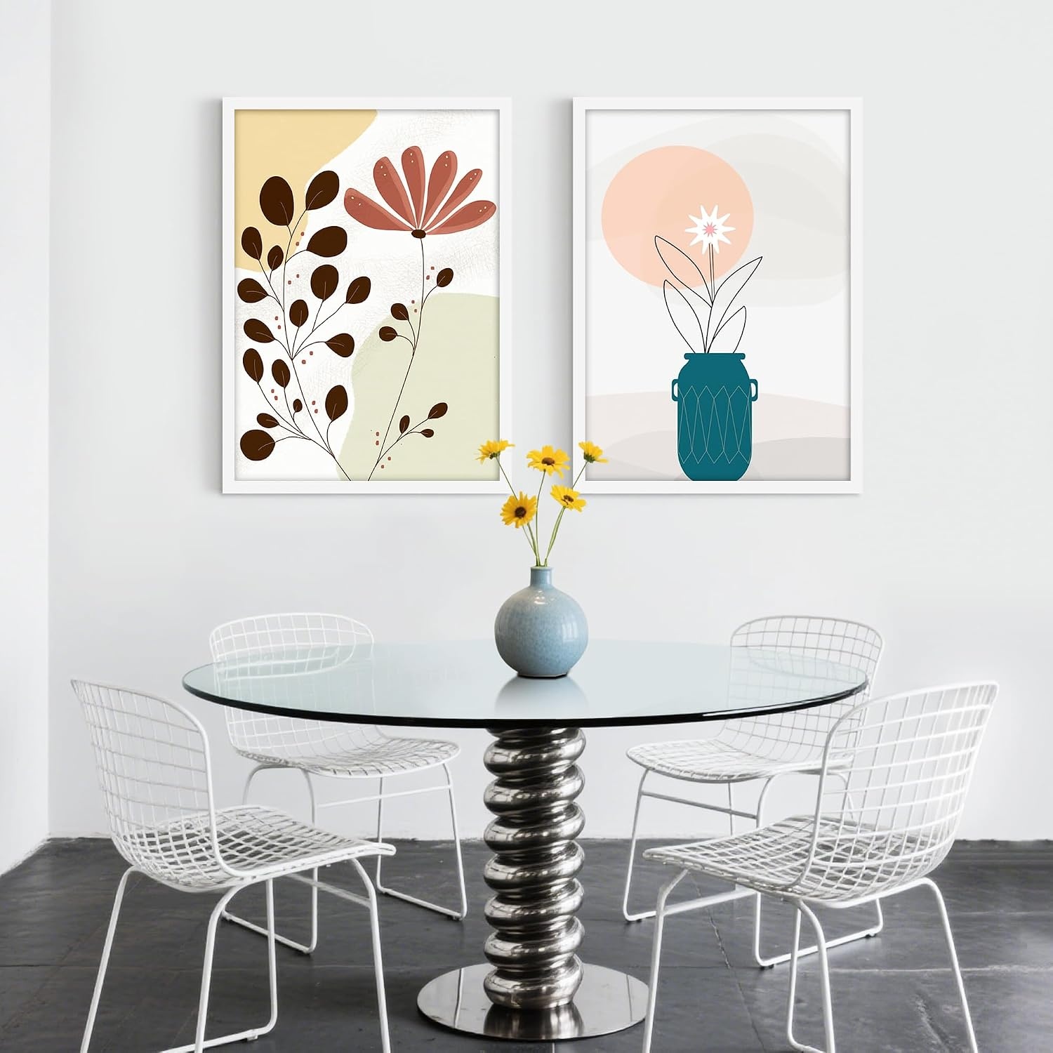 Fotolijst 50x70 cm Set van 3 Wit Hout - 48% Korting