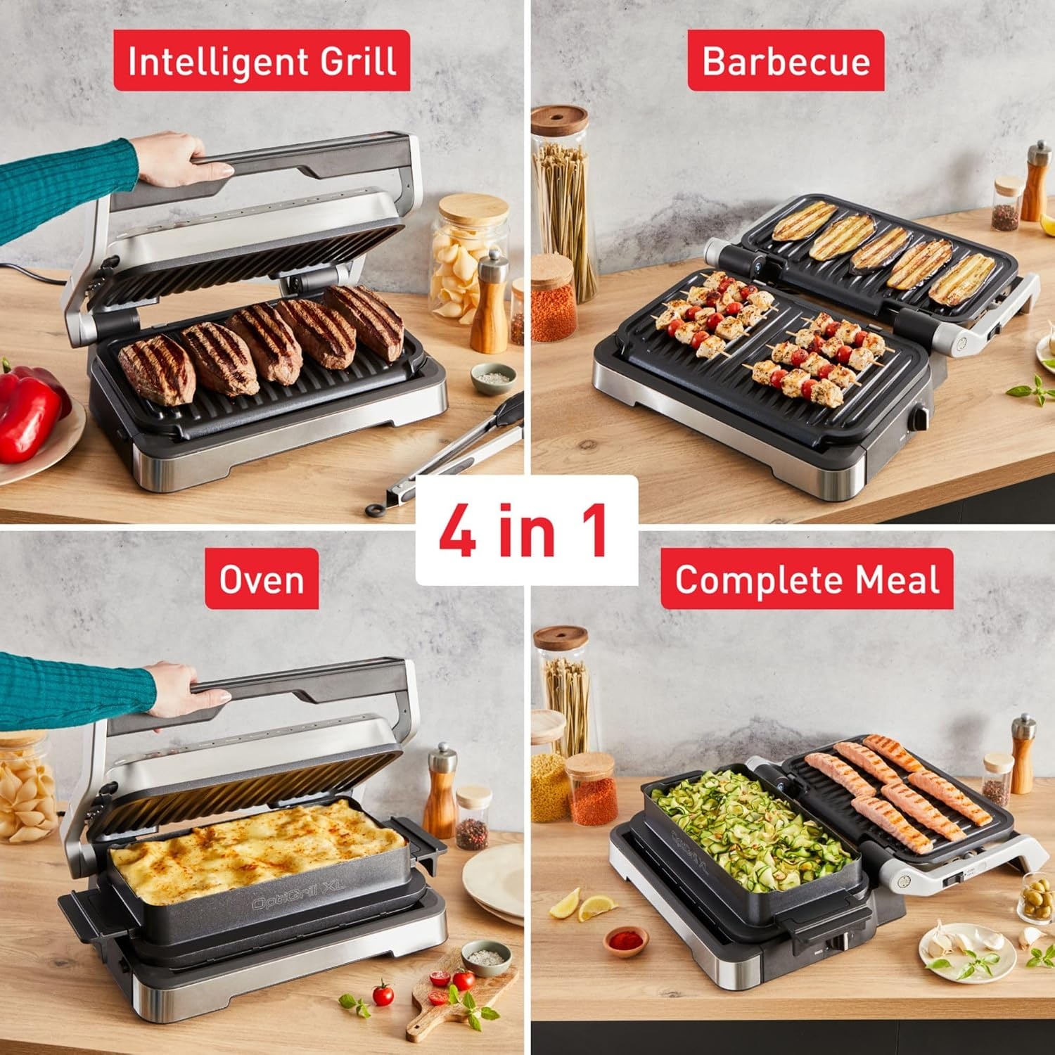 Contactgrill OptiGrill 4-in-1 XL, 50% Korting