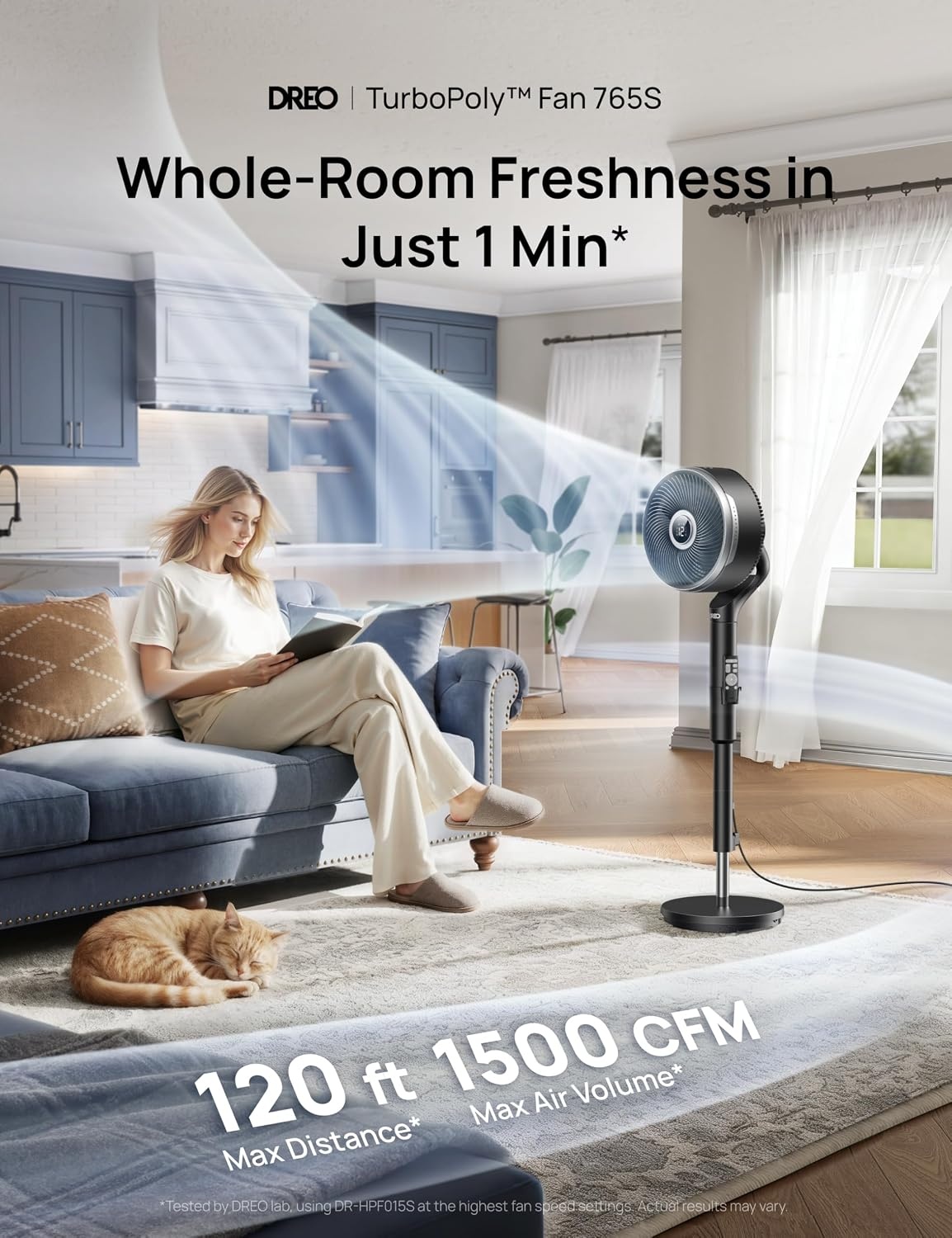 2-in-1 Zuilventilator met 3D Oscillatie - 25% Korting