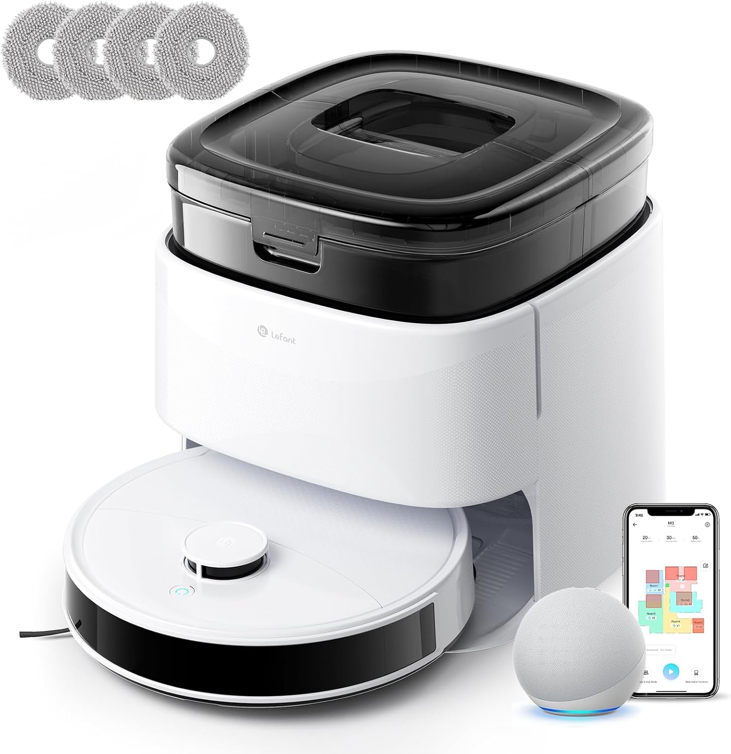Robotstofzuiger M3 Gen2 12000Pa met Dweilfunctie - 60% Korting