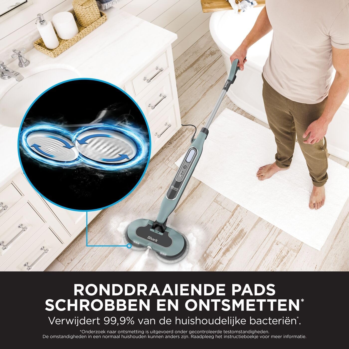 Shark Stoomreiniger Saliegroen - 25% Korting