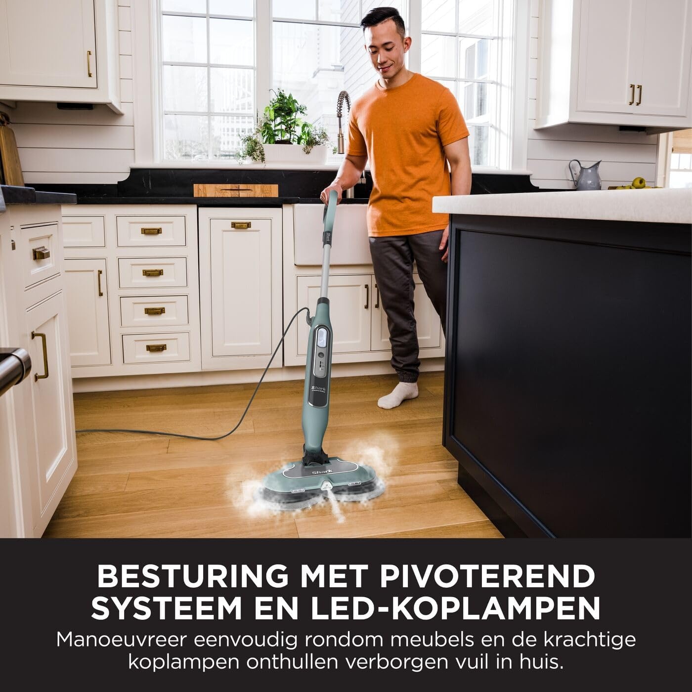 Shark Stoomreiniger Saliegroen - 25% Korting