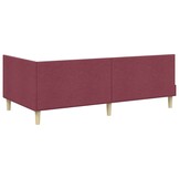 Hoekbedframe Wijnrood 80x200 cm - 24% Korting