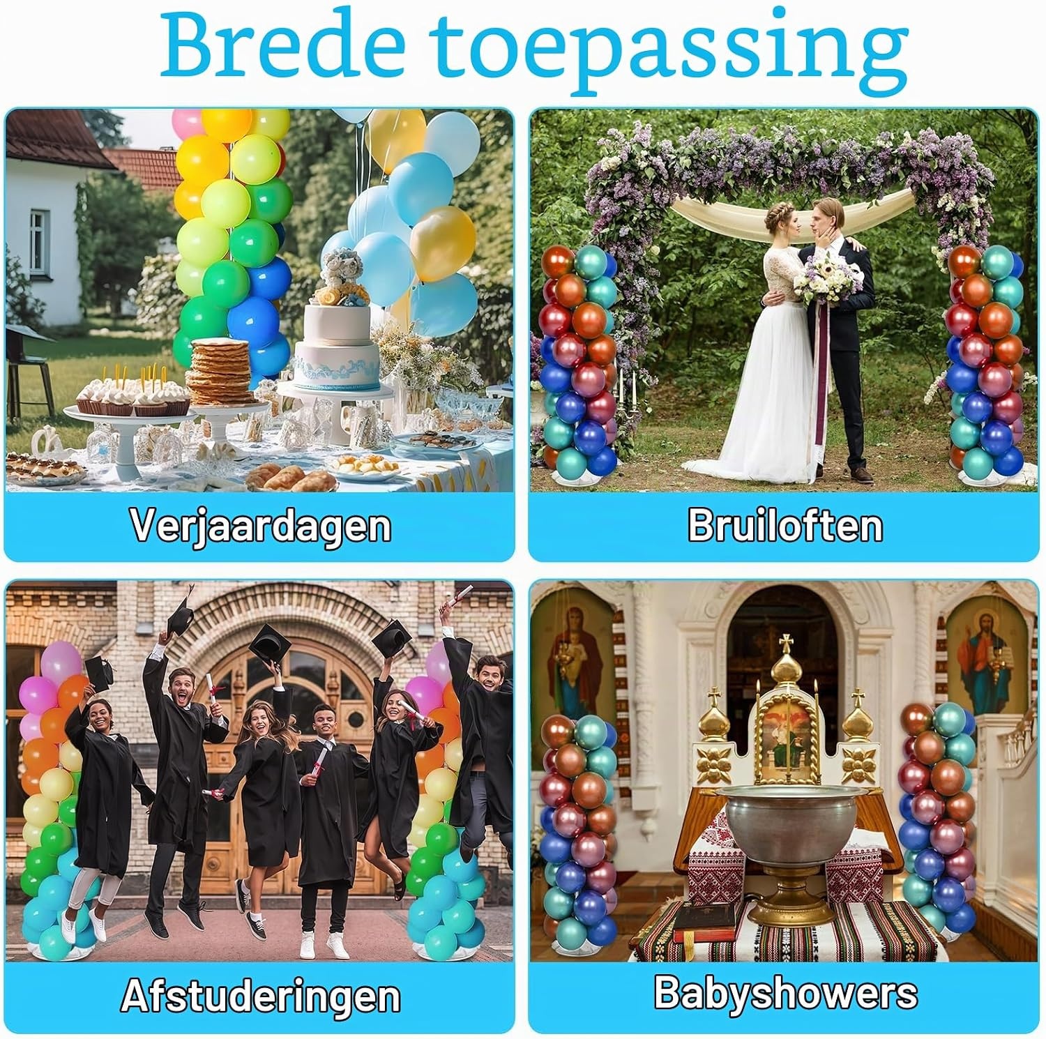 2x Verstelbare Ballon Kolom Standaard (2m) - Korting 28%